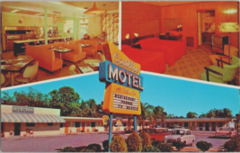 Postcard Florida St. Petersburg Cadillac Motel  1950 Posted 5.5 x 3.5 &quot; - £3.91 GBP
