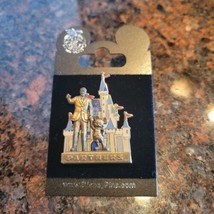 WDW Disney PIN 2002 Walt &amp; Mickey Partners Statue Cinderella&#39;s Castle 3-... - £22.60 GBP