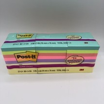 Post-it Brand 3M 3 Inch X 3 Inch Post-It Notes 27 Pads Neon Color New In Open - $24.26