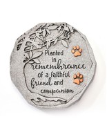 Memorial Pet Memorial Plaque with Sentiment Footprints Round Cement Cat ... - €27,75 EUR