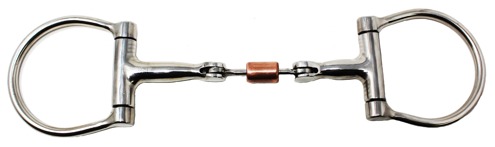Horse Stainless Steel  Hinged Copper Roller Mouth D-Ring Snaffle Bit 35321v - $23.75+