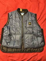 RefrigiWear Insulated Work Vest 3XL Navy Cold Weather Gear Made in USA - $39.95