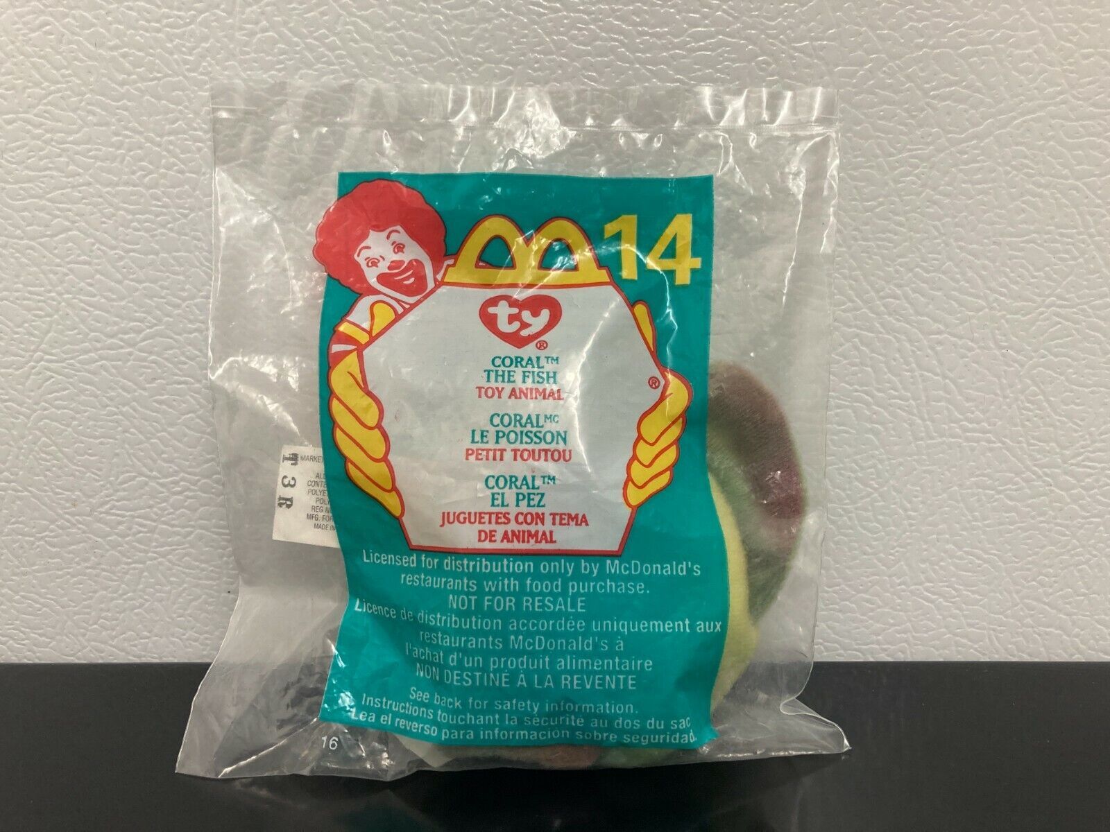 2000 McDonald&#39;s Happy Meal Toy~ Ty Teenie Beanie Baby~ Coral #14~ NIP ~ ... - $2.99