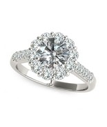Authenticity Guarantee

Round Halo Natural &amp; Lab Grown Diamond Ring Set ... - $2,417.40 CAD