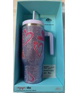 HydraPeak VOYAGER 40 oz Bling Hearts Stainless Steel Tumbler Limited Edi... - $939.61 MXN