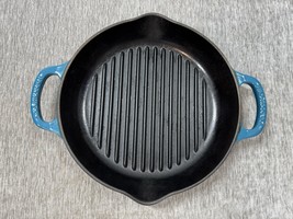 Le Creuset Signature Cast Iron 9.75 Inch 25cm Round Deep Grill Pan, Deep... - $922.49 MXN