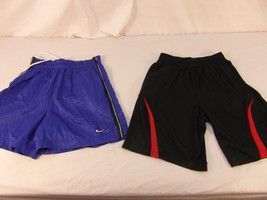 Children Youth Boys Vintage Nike Blue Shorts &amp; Fila Sport Black Red Shorts 31033 - £16.04 GBP