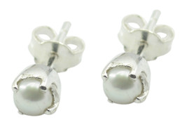 Tentadora perla 925 plata esterlina blanco pendiente Natural exportador... - £17.96 GBP