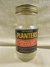 Vintage 1970&#39;s Planters Peanut Mr Peanut Unsalted Peanuts 8 1/4 Oz Produ... - $7.95