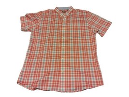 Men&#39;s IZOD Plaid Non-iron Stretch Long Sleeve Button Down Shirt  Size L/G Red WT - £7.74 GBP