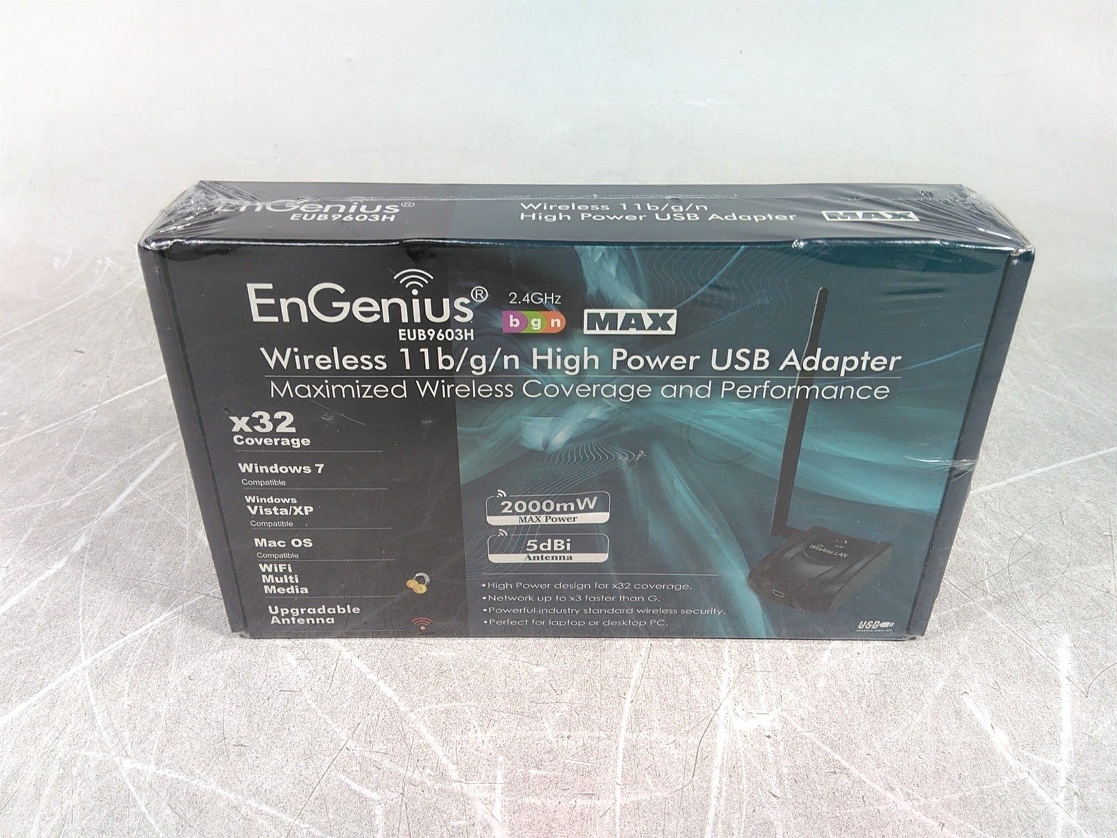 New EnGenius EUB9603H Wireless 11b/g/n High Power USB Adapter Sealed Box - $25.25