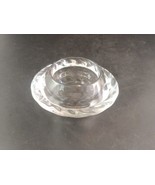 Royal Copenhagen Crystal Glass Votive Candle Holder Clear Swirl With Sti... - £4.67 GBP