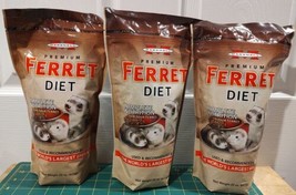 3 Pkgs Of Marshall Premium Ferret Diet Food - Complete Nutrition 22 Oz X 3 - USA - £45.74 GBP