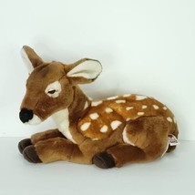 Webkinz Deer Plush Doe Fawn Stuffed Animal 12” Ganz No Code Sleepy Reali... - £19.73 GBP