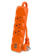 CyberPower 3 ft. 3-Outlet 2-USB Surge Protector, Orange - $18.95