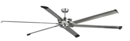 96-Inch 6-Speed Durable Indoor Industrial Ceiling Shop Fan Remote Damp R... - £532.81 GBP