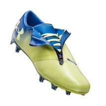 NIB $220 men's 8 Under Armor Spotlight 2.0 FG cleats Tokyo Lemon/Moroccan Blue - £75.93 GBP