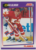 Doug Gilmour Flames Center 1991-92 Score Card # 218 Near Mint -- HALL OF FAME - £1.24 GBP