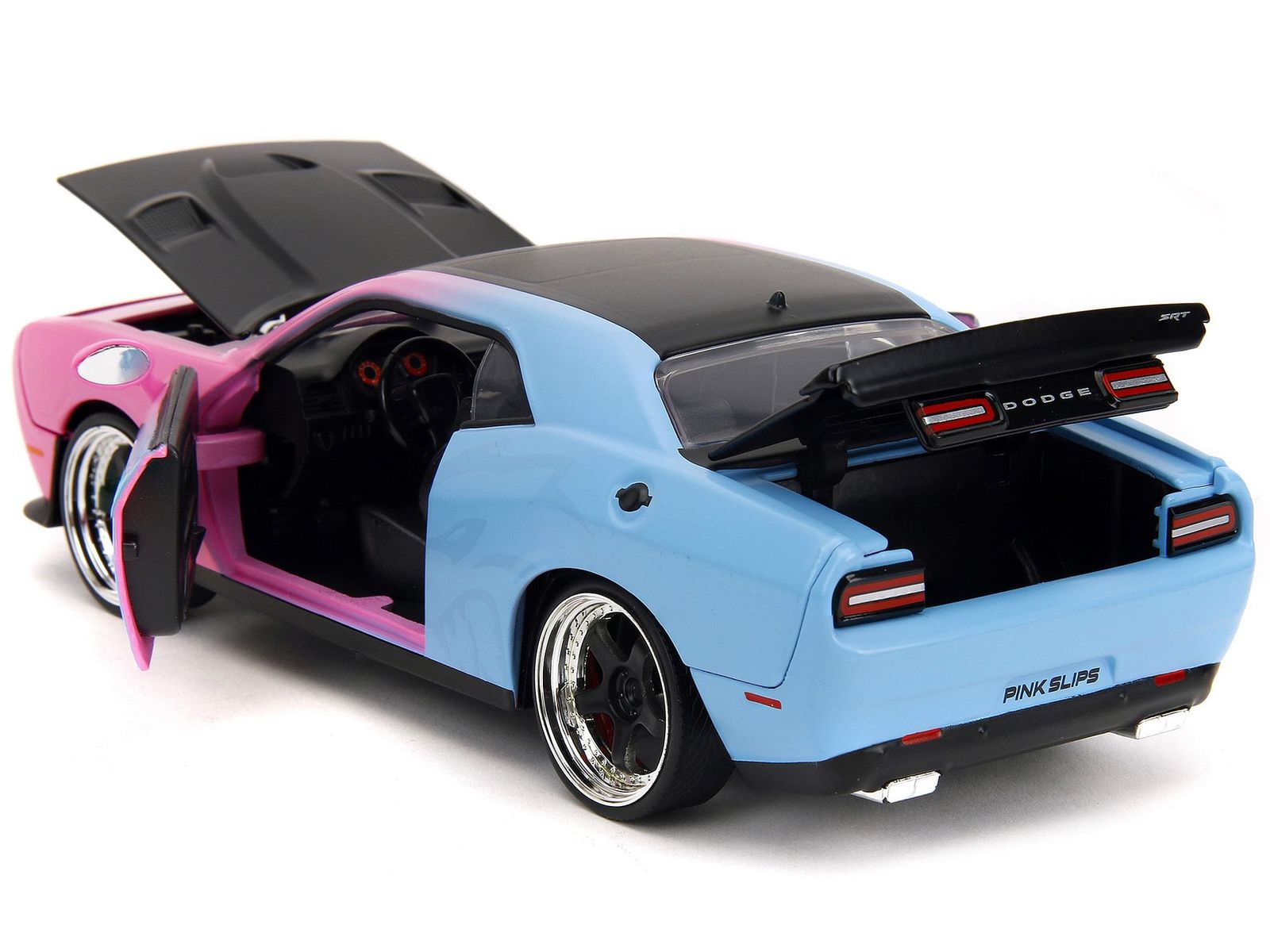 2015 Dodge Challenger SRT Hellcat Pink and Blue Gradient with Matt Black Hood Item image 3