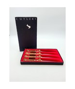 Vtg DANSK STEAK KNIVES Set Kobenstyle Teakwood Handles Original Box Set ... - $668.12 MXN