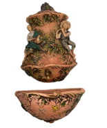 Vtg 1960&#39;s Wall Planter Rococo Revival Style Sconce Decor Mid Century - $469.88 MXN