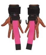 LPG Muscle Haulin' Hooks WOMEN'S Weightlifting Hooks and Straps (Pair), Pink - $37.56