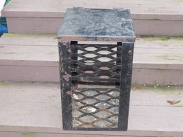 Vintage Tall Motor Oil Metal Lidded Box Gas Station - $297.00