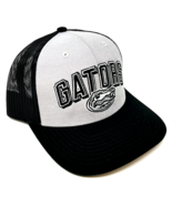 UNIVERSITY OF FLORIDA GATORS GREY BLACK MESH TRUCKER SNAPBACK HAT CAP AD... - $25.26 CAD