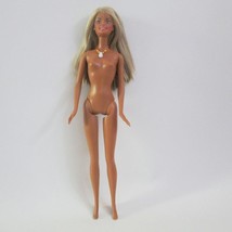Cali Girl Barbie Beach Doll Tan Skin Streaked Hair Bead Necklace 2000s Has Flaw - £14.10 GBP