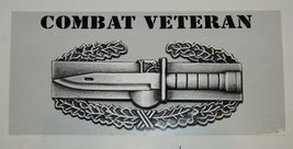 Wholesale Lot of 6 Combat Veteran Knife Flag Bumper Sticker Decal 3.75&quot;x... - £6.98 GBP