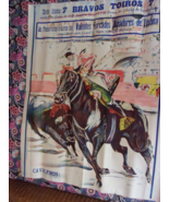 original 1966 bull fight event poster from Portugal, 7 bulls will be fou... - €300,15 EUR