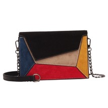 HOCODO Leather Patchwork Women Messenger Bag Retro Matte Crossbody Bags ... - £30.36 GBP