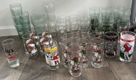 Coca-Cola Lot Of 47 Different Variety Glasses &amp; Some Sets - £38.71 GBP