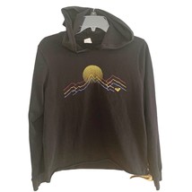 Roxy Black Blue Ridge Graphic Hooded Crop Tee Small - $706.71 MXN