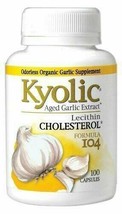 NEW Kyolic Aged Garlic Extract Formula 104 Cholesterol 100 Caps Heart Healthy - £13.05 GBP