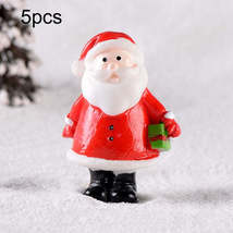 5pcs Christmas Decoration Accessories Micro Landscape Christmas Gift Resin Small - £0.78 GBP