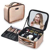 BYOOTIQUE Travel Makeup Case Storage Box Cosmetic Bag Mirror Toiletry Or... - £42.21 GBP