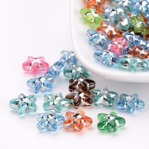 50 Acrylic Star Beads Rhinestone Beads Assorted Lot BULK Beads Wholesale 10mm - £1.56 GBP