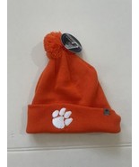 Clemson Tigers Top of the World Cuffed Beanie Pom Winter Hat NWT Orange - £19.84 GBP