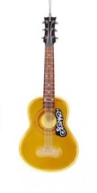 Kurt Adler Yellow Acoustic Guitar Elvis Musical Instrument Christmas Ornament - £9.47 GBP