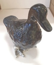 Tilnar Art - Black Duck - Height 13cm - Recycled Aluminium, Fair Trade - £21.34 GBP