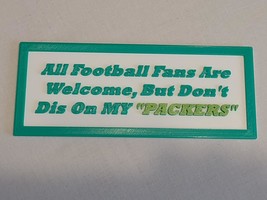 Green Bay Packers Fan Sign - $223.42 MXN