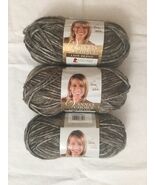 Lion Brand Vanna's Choice "Purple Print" #860-202 100% Acrylic Lot 4Skei... - $20.78