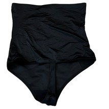 Wacoal High Waist Thong Large L Black Beige 804161 Body Wrap Pin Thin High - $51.14 CAD