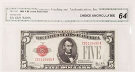 1928-A $5 United States Note Choice Uncirculated FR #1526 - $180.01