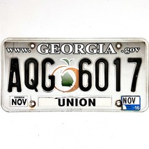 2016 United States Georgia Union County Passenger License Plate AQG 6017 - $282.50 MXN