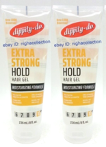 2Tubesx Dippity Do Original Extra Strong Hold Hair Gel  10+ Moisturizing... - $24.74