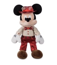 Disney Store Mickey Mouse 2022 Valentine&#39;s Day Plush 16&quot; NWT - £23.01 GBP