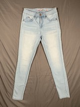 YMI Washed Out Blue Denim Skinny Jeans Girl&#39;s Size 3 Mid Rise W24 L28 R8.5 - £8.33 GBP