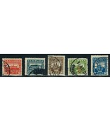 DENMARK Sc # 156-160 (complete set) used Castles, Cathedral (1920-1921) ... - $5.60 CAD